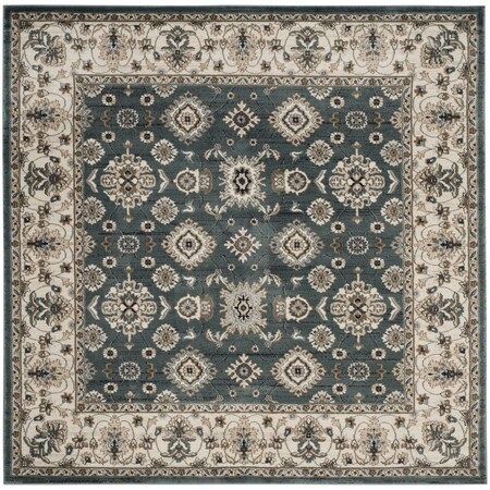 Safavieh 7 x 7 ft. Lyndhurst Power Loomed Square Area Rug, Teal and Cream LNH332T-7SQ
